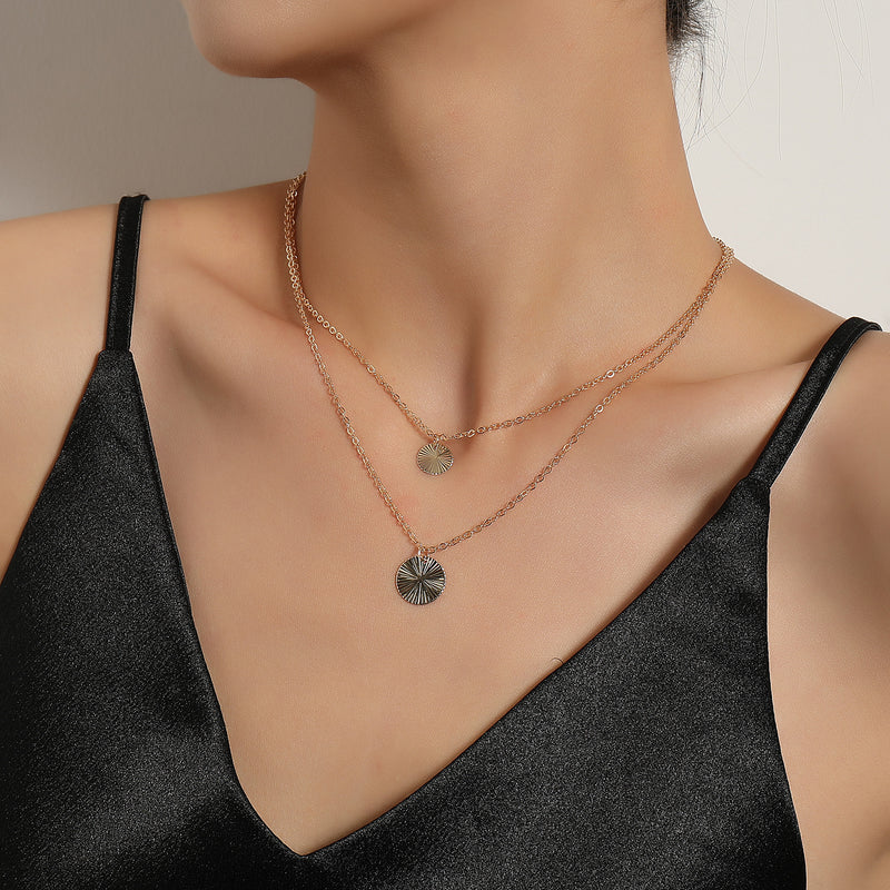 Women's Matching Round Pendant Necklace（40% discount from 2 pieces）