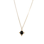 Women's Black Gemstone Pendant Necklace（40% discount from 2 pieces）