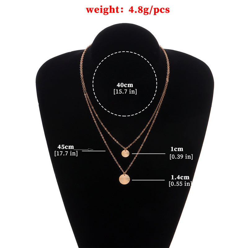 Women's Matching Round Pendant Necklace（40% discount from 2 pieces）