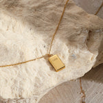 Letter LOVE Square Nugget Pendant Necklace（40% discount from 2 pieces）