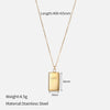 Letter LOVE Square Nugget Pendant Necklace（40% discount from 2 pieces）