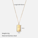 Letter LOVE Square Nugget Pendant Necklace（40% discount from 2 pieces）