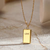 Letter LOVE Square Nugget Pendant Necklace（40% discount from 2 pieces）