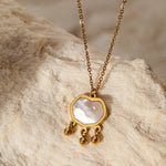 Peace Lock Pendant Gold Necklace（40% discount from 2 pieces）