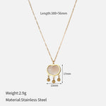 Peace Lock Pendant Gold Necklace（40% discount from 2 pieces）