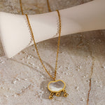 Peace Lock Pendant Gold Necklace（40% discount from 2 pieces）