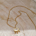 Peace Lock Pendant Gold Necklace（40% discount from 2 pieces）