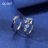 Personalized couple ring white gold size adjustable (40% off 2 pieces)