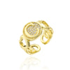 Fashion creative 26 English letter ring openings (40% discount from 2 pieces)