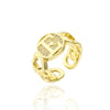 Fashion creative 26 English letter ring openings (40% discount from 2 pieces)