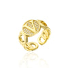 Fashion creative 26 English letter ring openings (40% discount from 2 pieces)