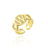 Fashion creative 26 English letter ring openings (40% discount from 2 pieces)